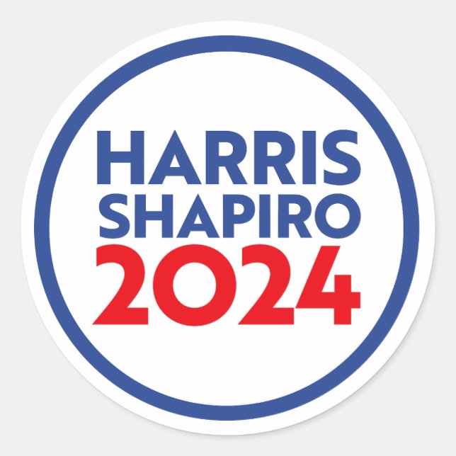 STICKER ROND HARRIS SHAPIRO 2024 (Devant)
