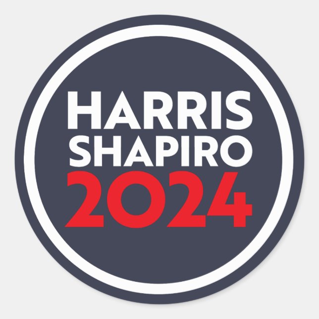 STICKER ROND HARRIS SHAPIRO 2024 (Devant)