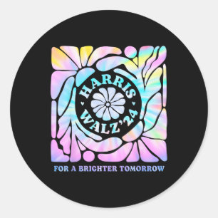Sticker Rond Harris Waltz 2024 Election Kamala Harris Tim Waltz