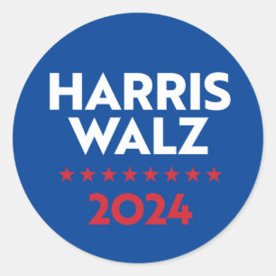 Sticker Rond Harris Walz 2024