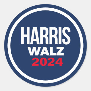 Sticker Rond Harris Walz 2024