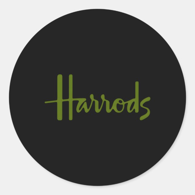Sticker Rond Harrods Knightsbridge London (Devant)