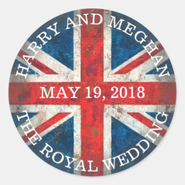 Sticker Rond Harry et Meghan Mariage royal