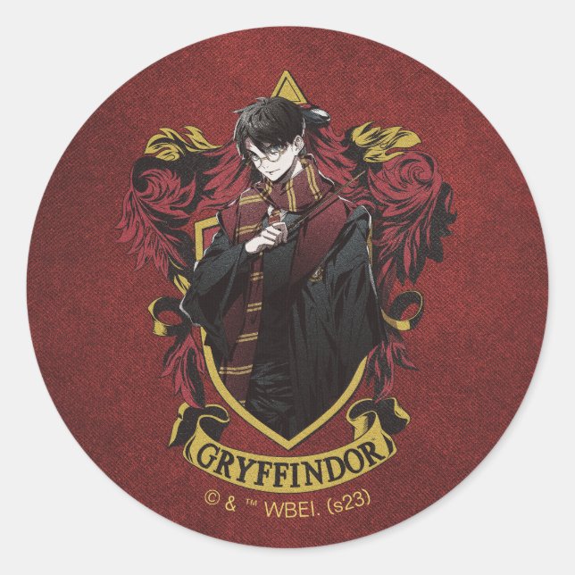 Sticker Rond HARRY POTTER™ | Anime HARRY POTTER™ Crest (Devant)