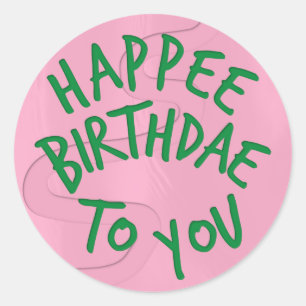 Sticker Rond Harry Potter Birthdae Cake