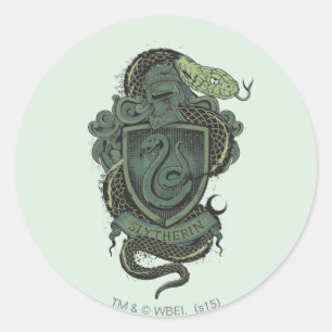 Sticker Rond Harry Potter Blason de Serpentard