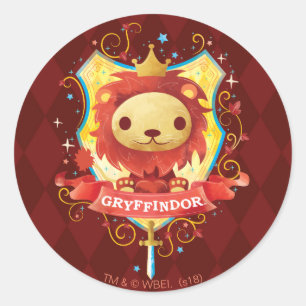 Sticker Rond Harry Potter   Charmant blason GRYFFINDOR™