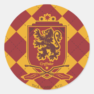 Sticker Rond Harry Potter Crête Gryffindor QUIDDITCH™