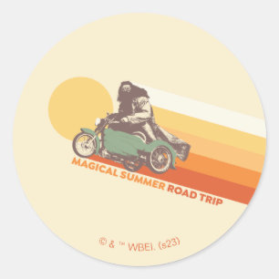 Sticker Rond HARRY POTTER™ Hagrid Magical Summer Road Trip