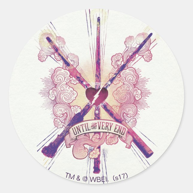 Sticker Rond Harry Potter | Jusqu'à la toute fin (Devant)