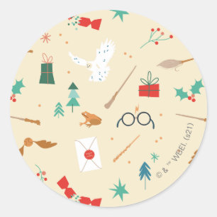 Sticker Rond Harry Potter   Motif d'icône de vacances