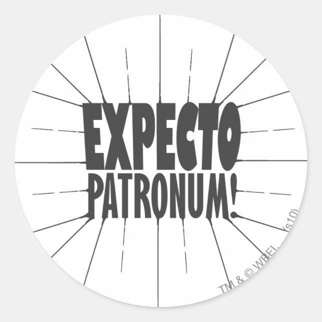 Sticker Rond Harry Potter Spell| Expecto Patronum! (Devant)