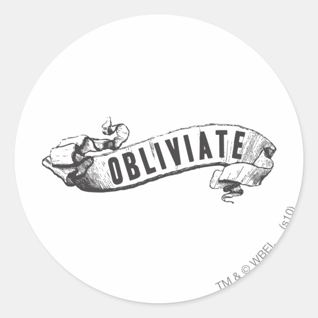 Sticker Rond Harry Potter Spell | Oblivier (Devant)