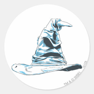 Sticker Rond Harry Potter Spell Sorting Hat