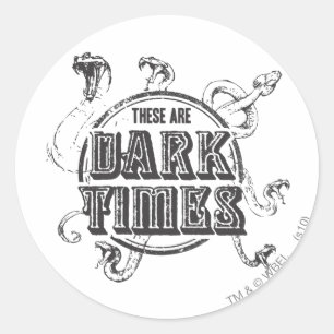 Sticker Rond Harry Potter Spell Temps sombres