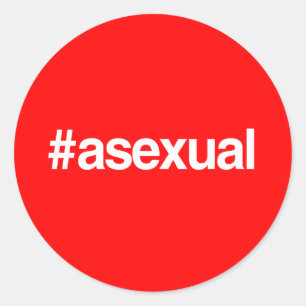 STICKER ROND HASHTAG ASEXUEL