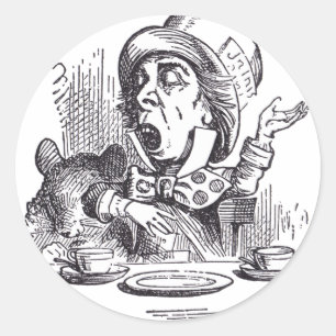 Sticker Rond Hatter fou 1