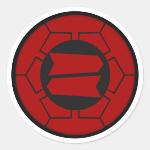 Sticker Rond Hattori Clan Kamon