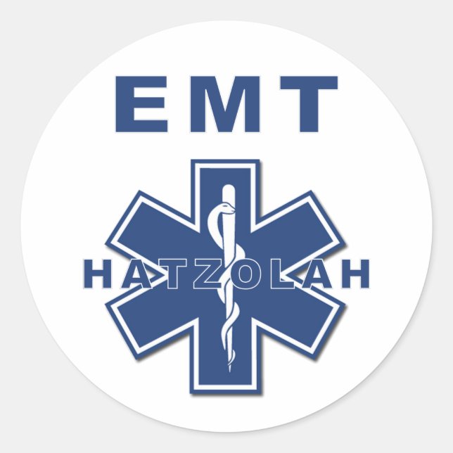 Sticker Rond Hatzolah EMS (Devant)