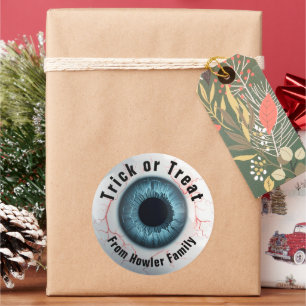 Sticker Rond 👁️ Haunted Halloween Trick ou Treat