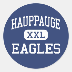 Sticker Rond Hauppauge - Eagles - High - Hauppauge New York