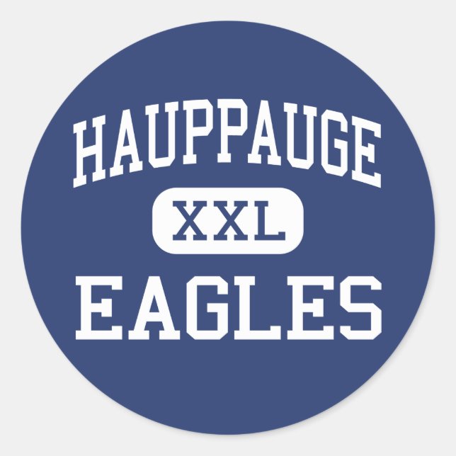Sticker Rond Hauppauge - Eagles - High - Hauppauge New York (Devant)