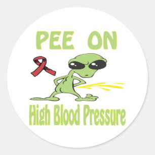 Sticker Rond Haute pression artérielle