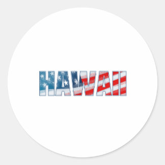 Sticker Rond Hawaii