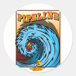 STICKER ROND HAWAII SURF NORTH SHORE