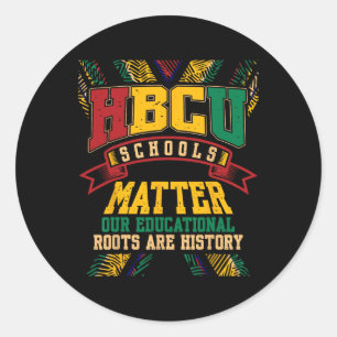Sticker Rond Hbcu Black College Problèmes scolaires Amérique af