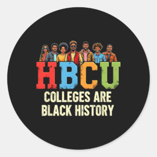 Sticker Rond Hbcu Collèges Histoire Noire Afrique Amérique J