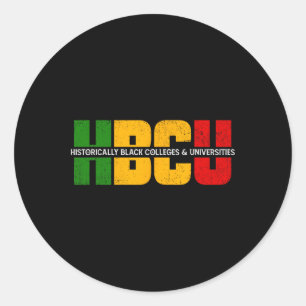 Sticker Rond Hbcu Historiquement Collèges Noirs Universités Gra