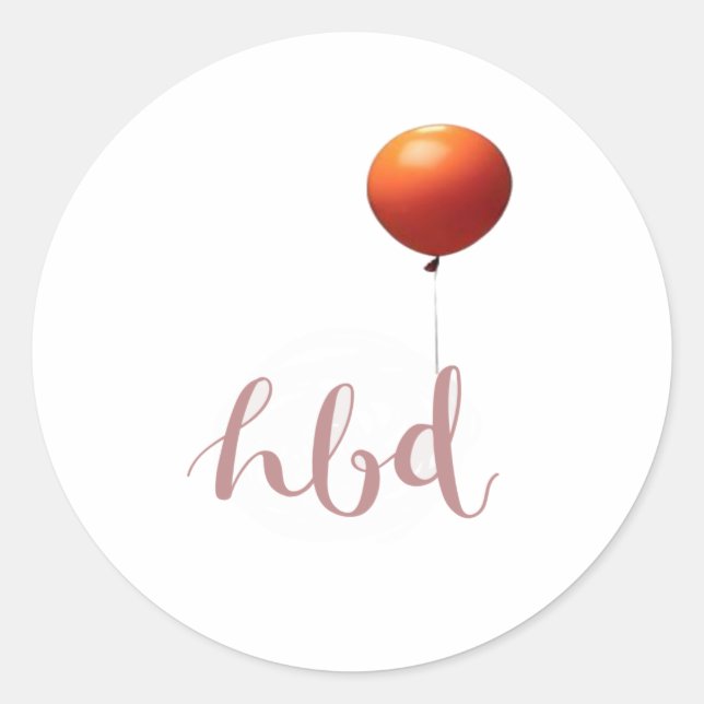 STICKER ROND HBD (Devant)