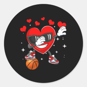 Sticker Rond Heart Dab Danse Avec Bysketbyll Byll Valentines Da
