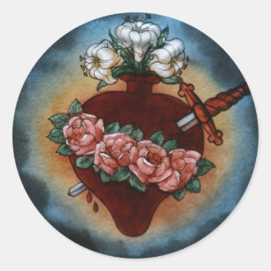 Sticker Rond Heart de Marie