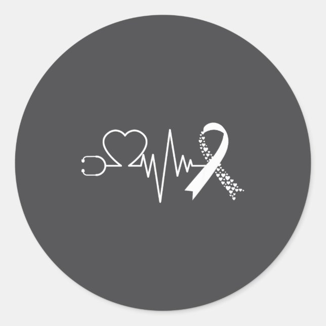 Sticker Rond Heart Disease Awareness Go Red In February Health  (Devant)
