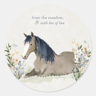 Sticker Rond Hearthlight Notes Prairie & Crinière Notes