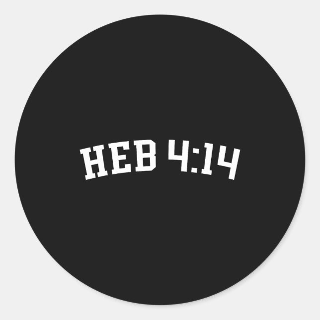 Sticker Rond Heb 4_14  (Devant)