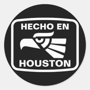 Sticker Rond Hecho en Houston personalizado personnalisé