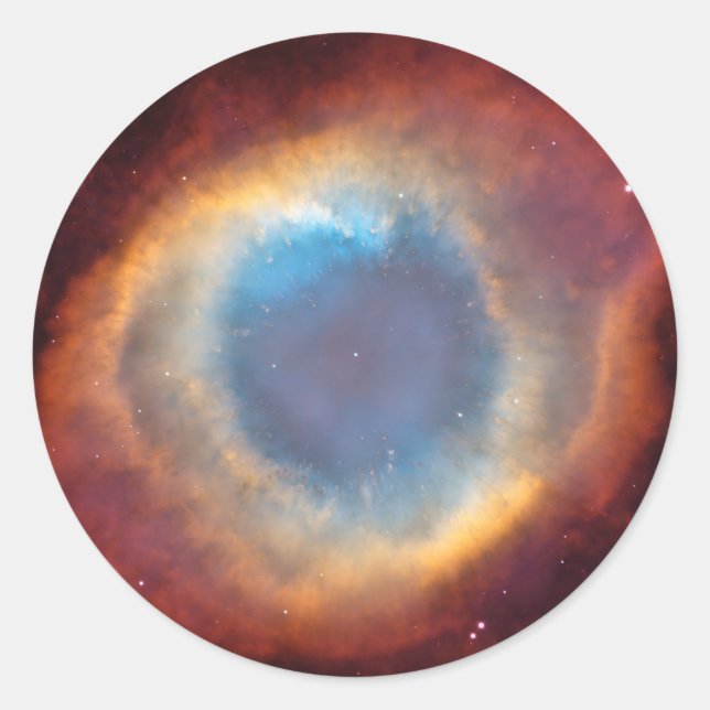 Sticker Rond Helix Nebula par Hubble (Devant)