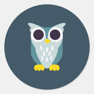 Sticker Rond Henry le hibou