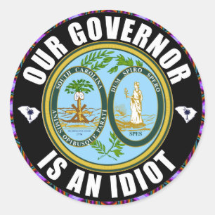 Sticker Rond Henry McMaster est un idiot