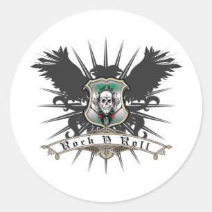 Sticker Rond Héraldique de petit pain de la roche n