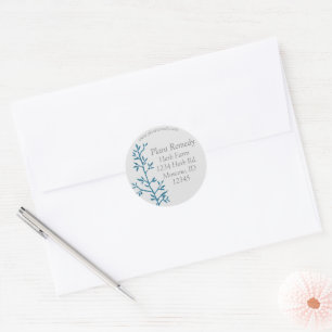 Sticker Rond Herb Farm Business Adresse de retour