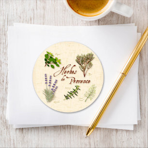 Sticker rond Herbes de Provence