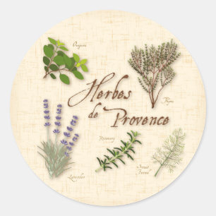 Sticker rond Herbes de Provence