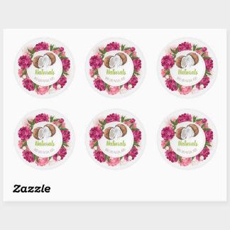 Sticker Rond Herbes fraîches naturelles sur mesure