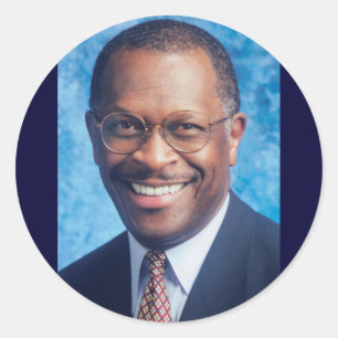 Sticker Rond Herman Cain
