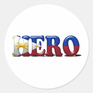 Sticker Rond Héros de Pinoy