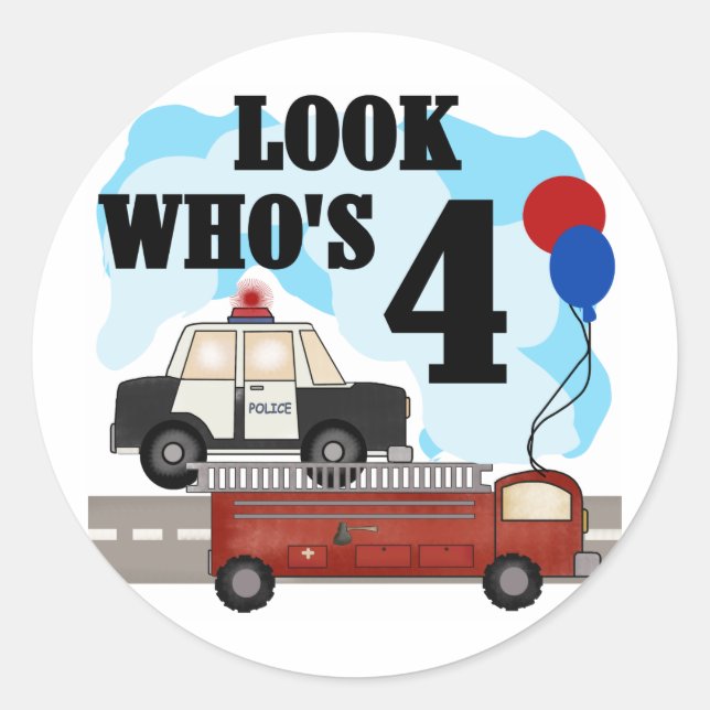 Sticker Rond Héros de tous les jours 4e anniversaire (Devant)